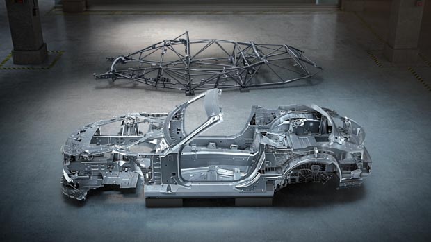 Mercedes-AMG SL 2022 frame vs 300 SL side