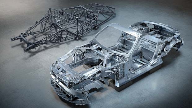 Mercedes-AMG SL 2022 frame vs 300 SL