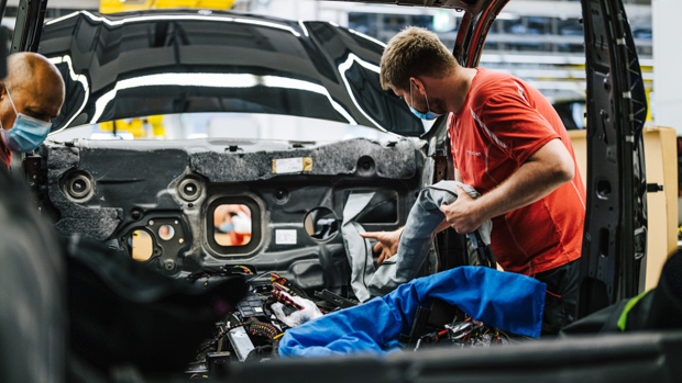 Porsche Macan EV 2023 factory