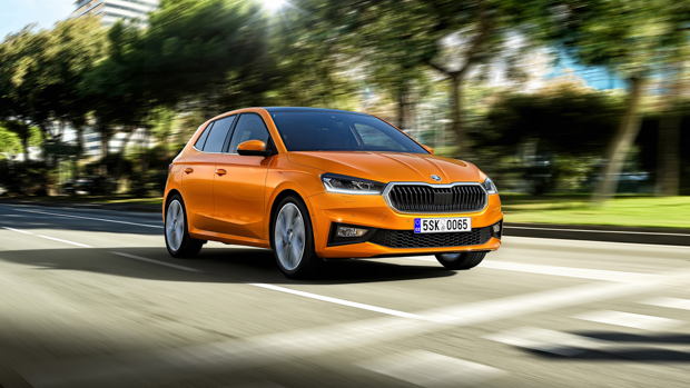 Skoda Fabia 2022 front driving
