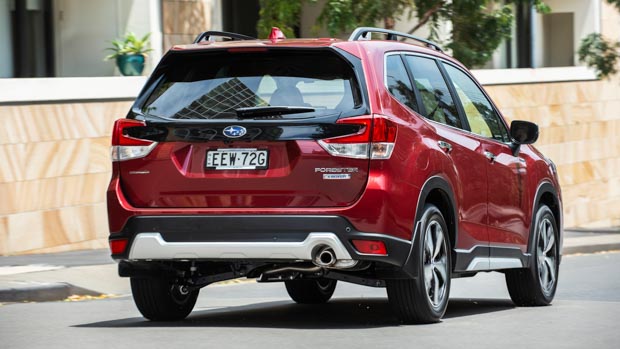 Subaru Forester Hybrid S 2020 rear 3/4 driving