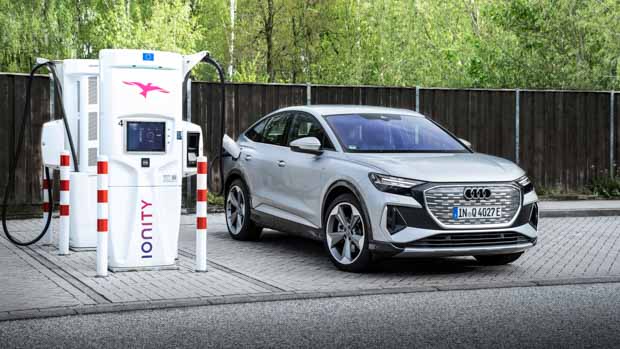 Audi Q4 Sportback 50 e-tron quattro charging