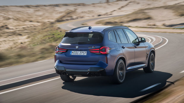 BMW X3 M 2022 rear driving