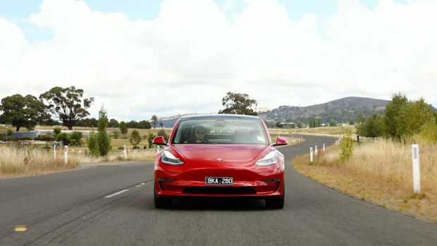 Telsa Model 3 2021 driving