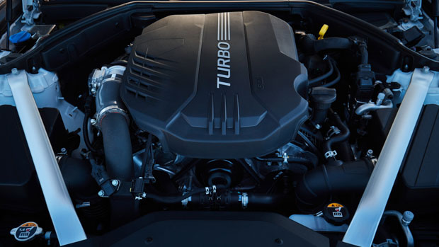 Genesis G70 2021 3.3 twin turbo engine