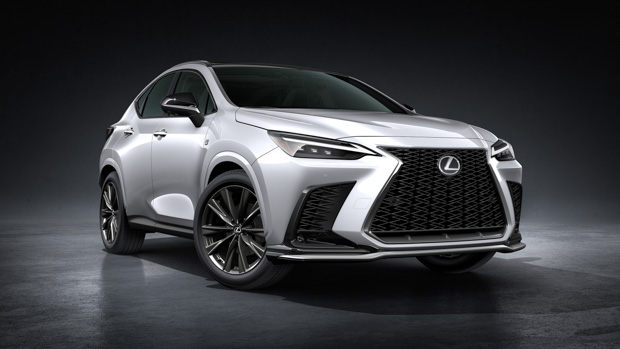 Lexus NX 2022 F Sport front 3/4