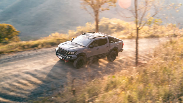 Nissan Navara 2021 PRO-4X Warrior 2022 aerial view driving