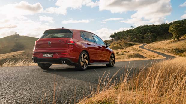 Volkswagen Golf GTI 2021 Kings Red rear end