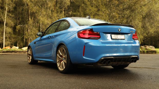BMW M2 CS 2021 rear 3/4