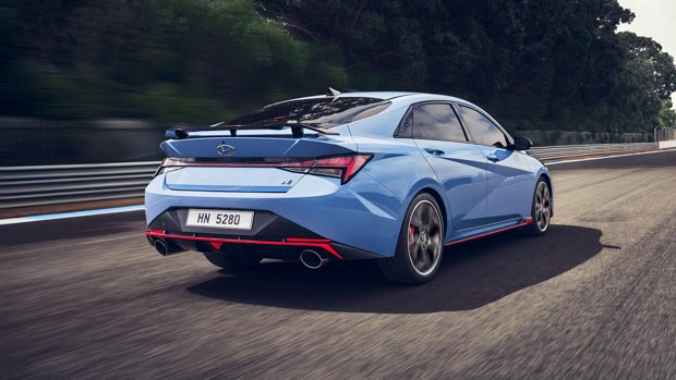 Hyundai i30 Sedan N 2022 rear 3/4