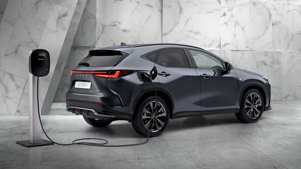 Lexus NX 450h+ PHEV 2022 grey charging