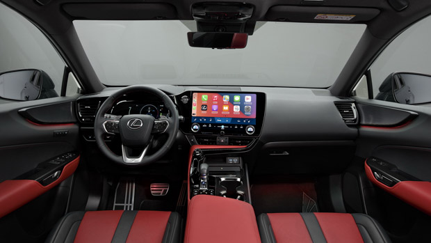 Lexus NX 450h+ PHEV 2022 red interior