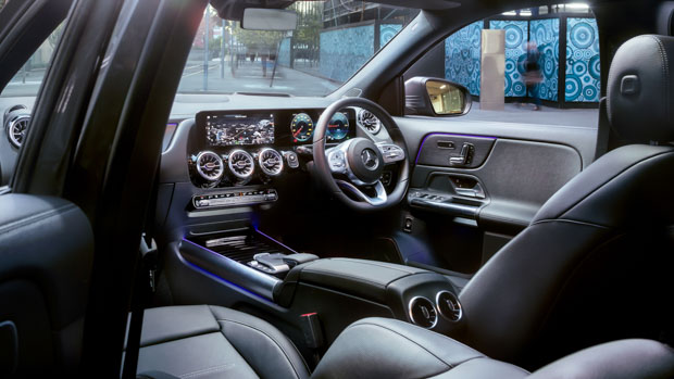 Mercedes-Benz EQA 2021 black leather interior