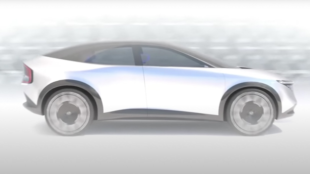 Nissan new EV SUV side
