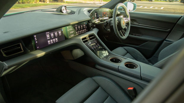 Porsche Taycan 4S 2021 graphite blue leather free interior