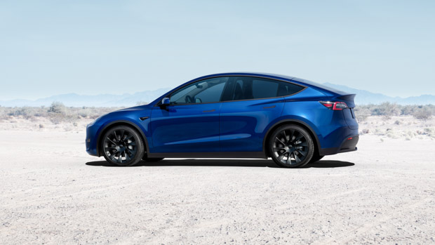 Tesla Model Y 2022 rear 3/4