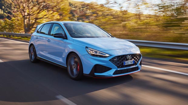 Hyundai i30 N 2021 Premium w/sunroof front 3/4 driving