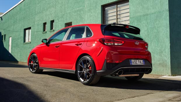 Hyundai i30 N 2021 rear 3/4