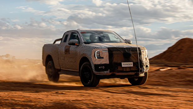 Ford Ranger 2022 front 3/4 driving