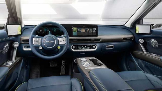 2022 Genesis GV60 leather interior