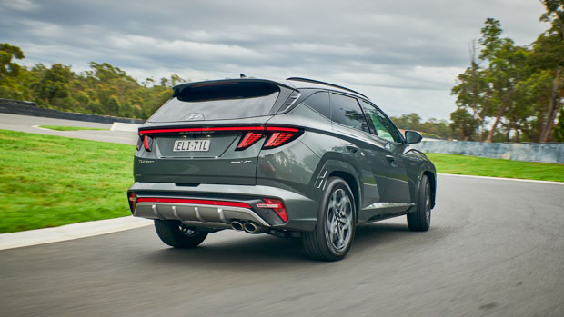 Hyundai Tucson 2022 N Line Amazon Grey rear