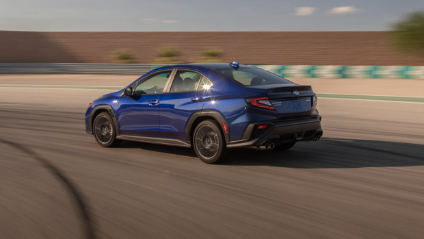 Subaru WRX 2022 rear 3/4 driving