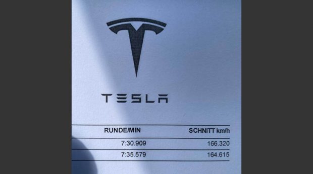 Tesla Model S Plaid 2022 Nurburgring times