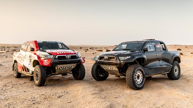 Toyota GR Hilux Dakar 2022 pair