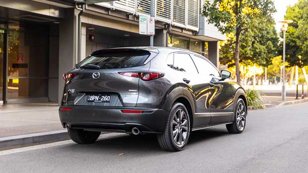 2021 Mazda CX30 Exterior Rear Silver