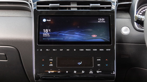 2021 Hyundai Tucson Elite 2.0D interior touchscreen