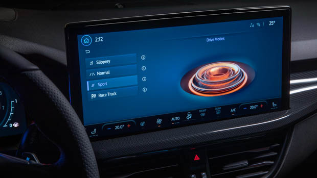Ford Focus ST 2022 screen
