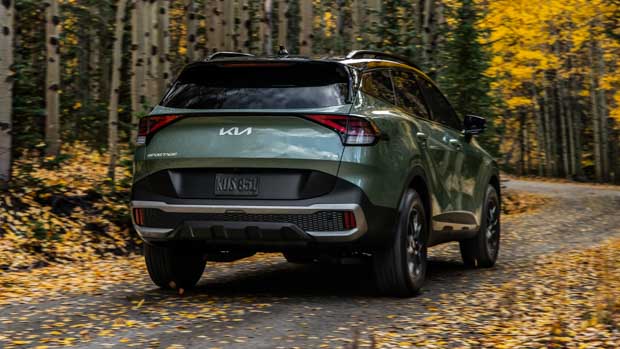 Kia Sportage X-Pro 2022 rear 3/4 driving