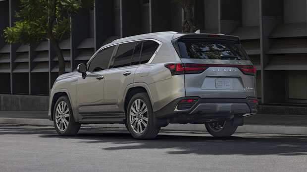 Lexus LX 2022 rear end street