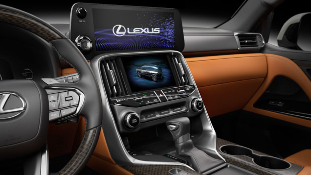 Lexus LX 2022 dual screens