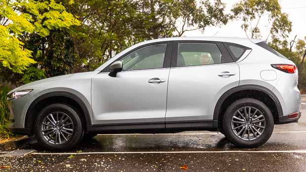 Mazda CX5 Touring Diesel 2021 Silver Side profile