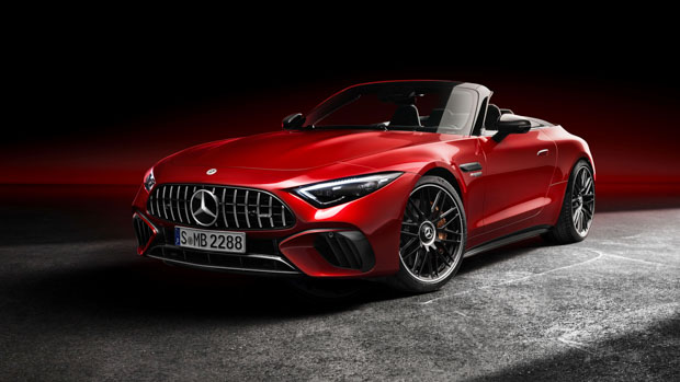 Mercedes-AMG SL 2022 front red