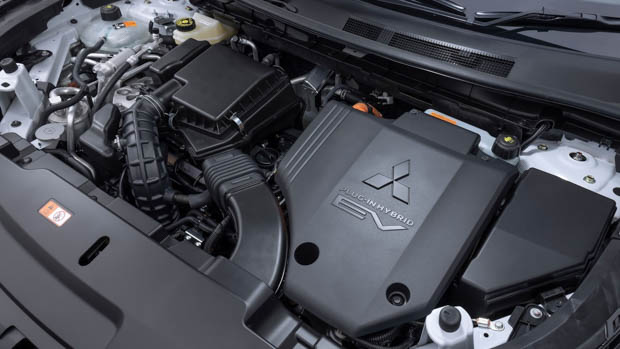 Outlander PHEV engine bay