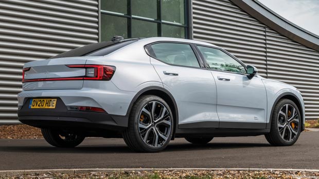 Polestar 2 2022 white rear end