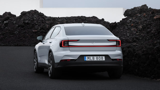 Polestar 2 2022 rear 3/4