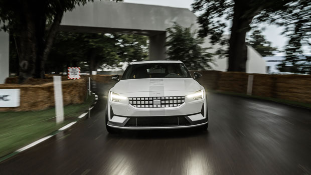 Polestar 2 2022 starting line front driving 2