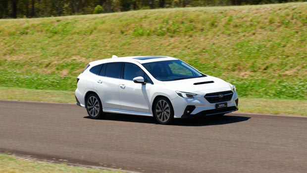 Subaru WRX Sportswagon 2022 front 3/4 driving
