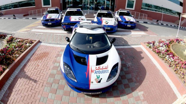 dubai ambulance car range