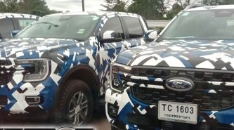 Ford Ranger 2022: new front end revealed in Thailand pictures