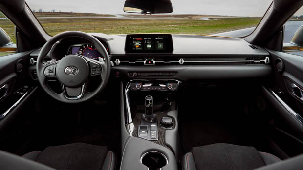 Toyota Supra interior layout