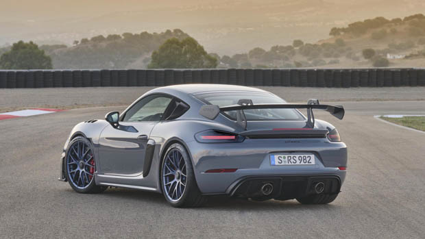 Porsche Cayman GT4 RS rear view