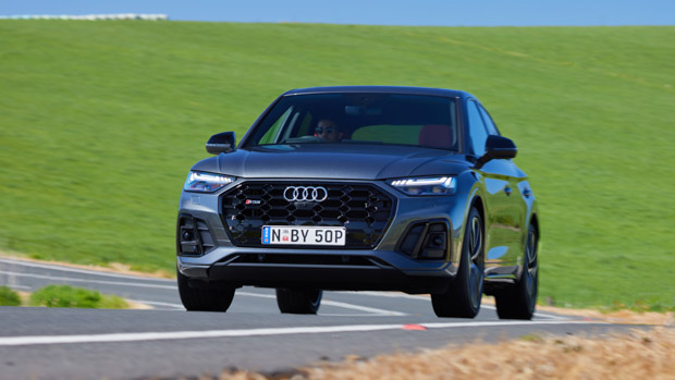 Audi SQ5 Sportback 2022 grey front end