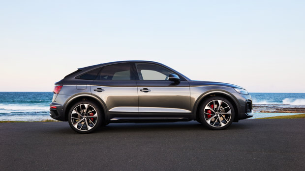 Audi SQ5 Sportback 2022 grey side profile