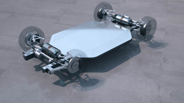 Nissan skateboard platform architecture