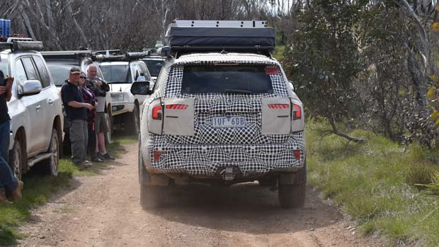 Ford Everest 2022 camo rear 3/4