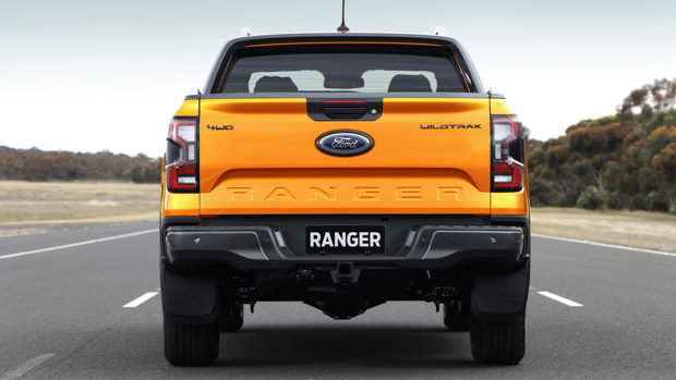 Ford Ranger 2022 Wildtrak orange rear end